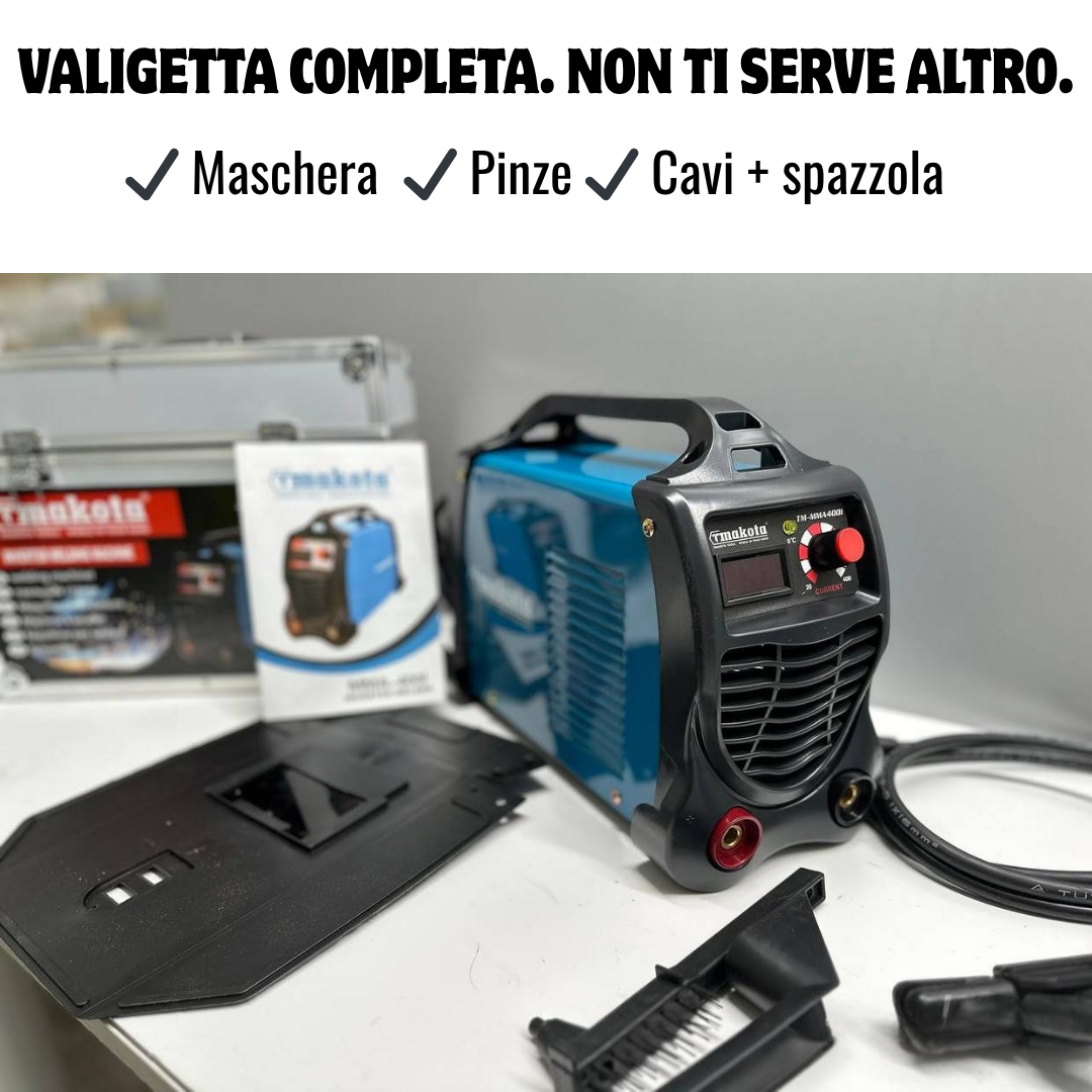 MAKOTA POWERARC 400  – Saldatrice Compatta ad Alta Potenza